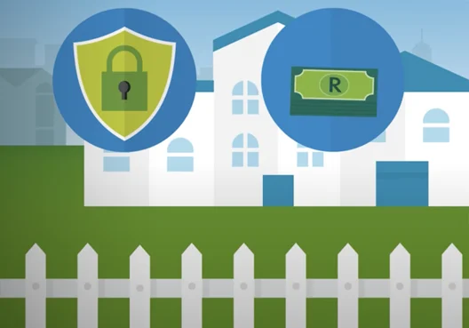 A graphic showing what you should think about when drafting a will, like your home and cash assets.